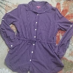 Merona Stripped Button Down Tunic